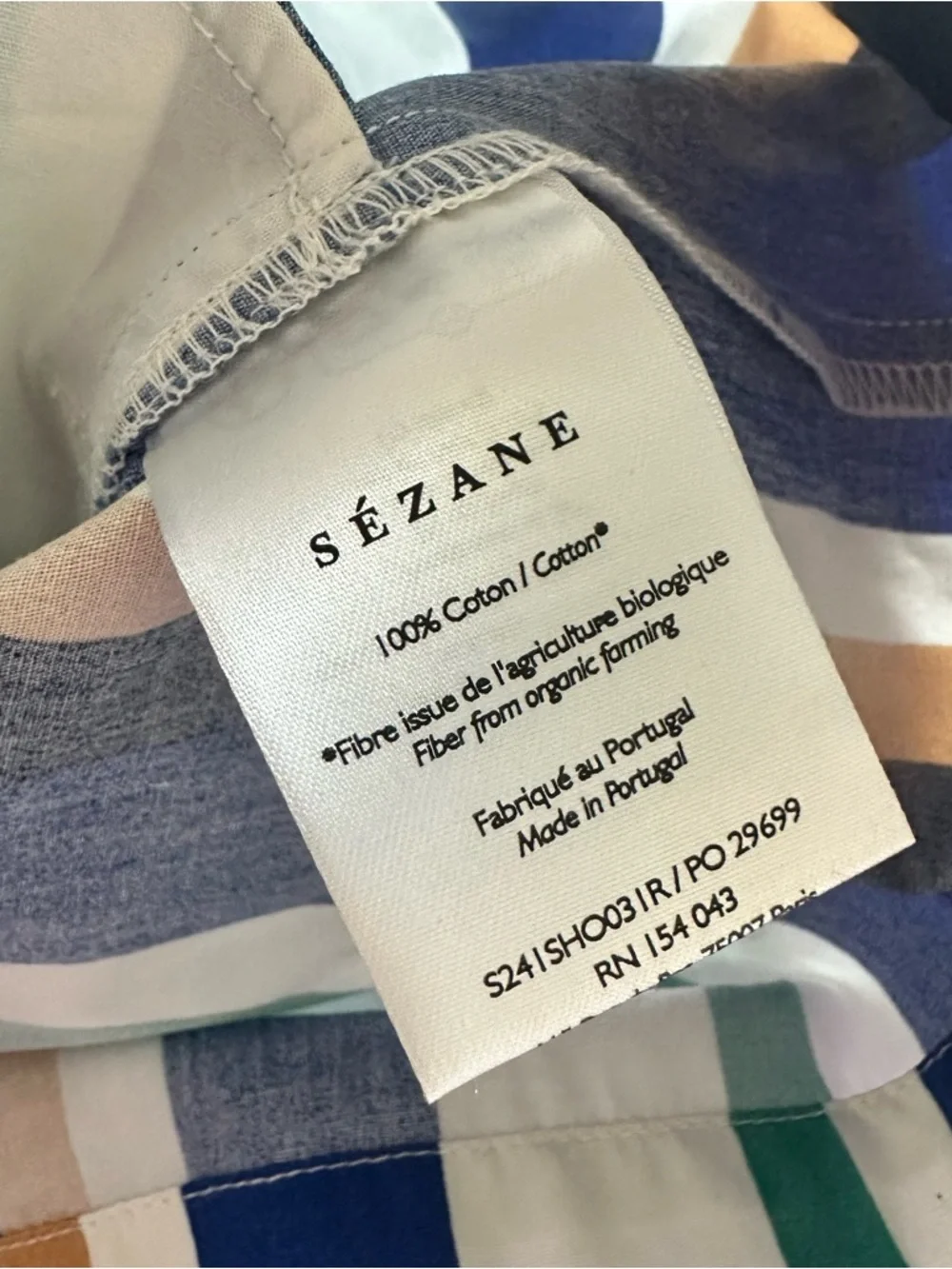 Sezane x Momoni Nicolo Shorts Max Shirt Matching Set Multico Stripe Sz 42 - Picture 12 of 12